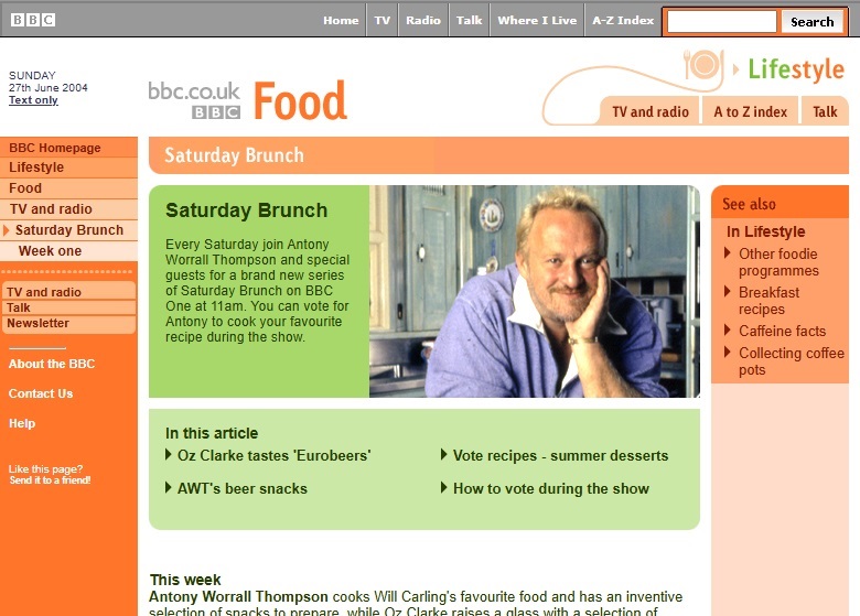 Saturday Brunch Website