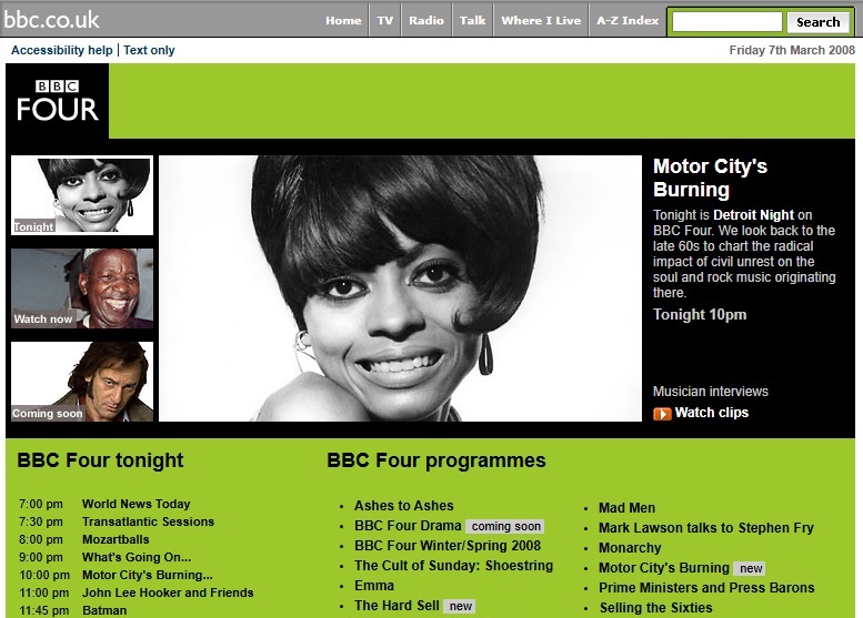 BBC Four Website