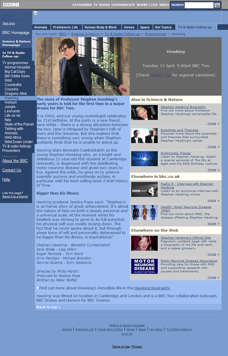 Hawking Website