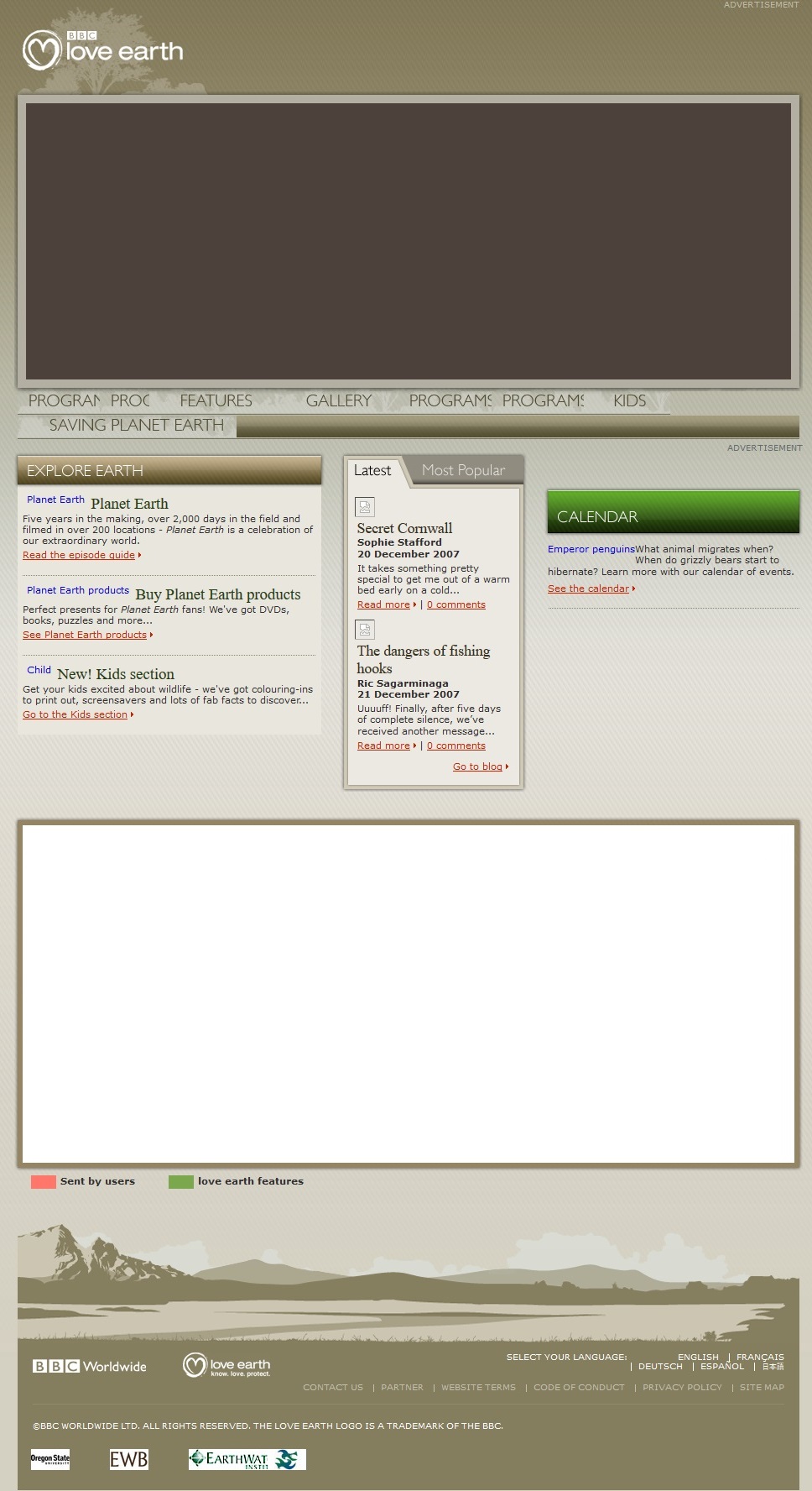 Love Earth Website
