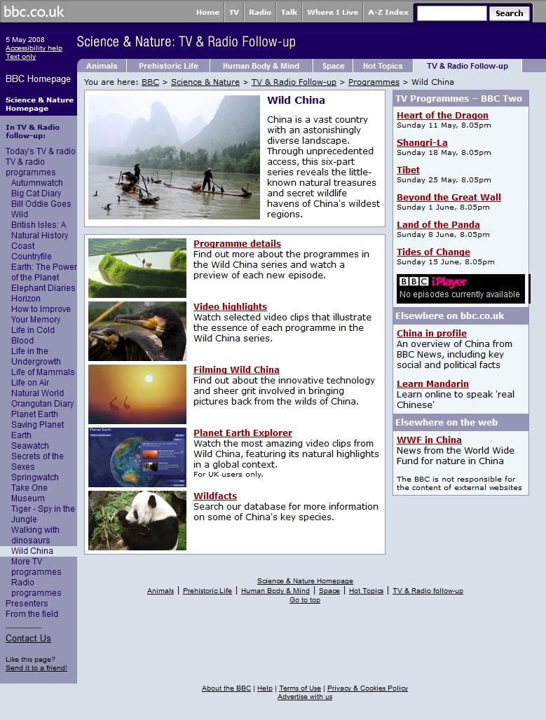 Wild China Website
