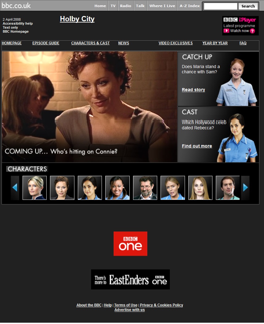 Holby City Website
