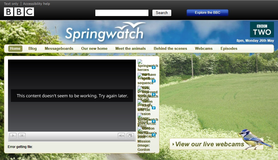 Springwatch 2008 Website
