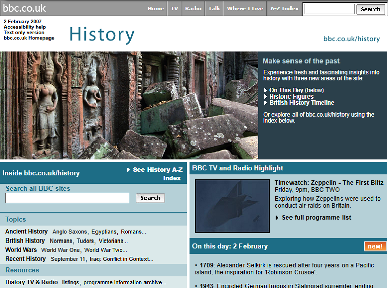History Website