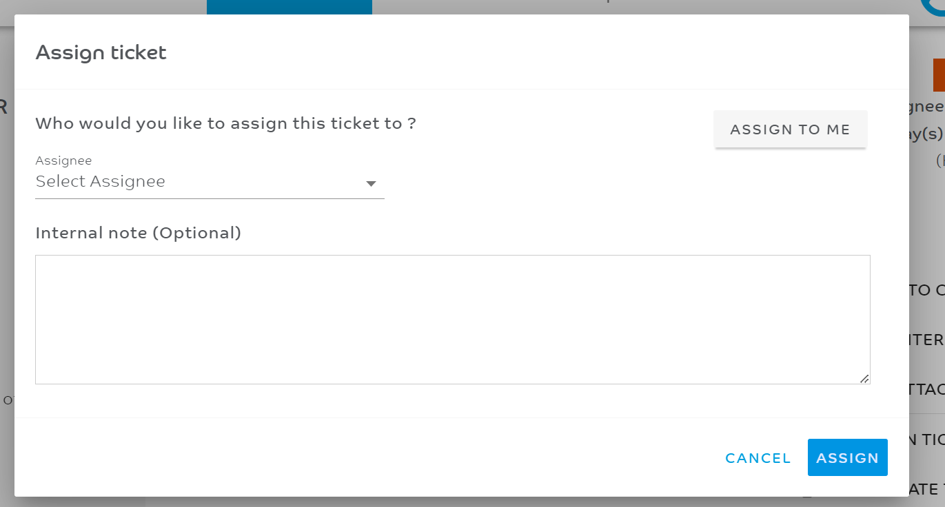 EMS Assign Ticket