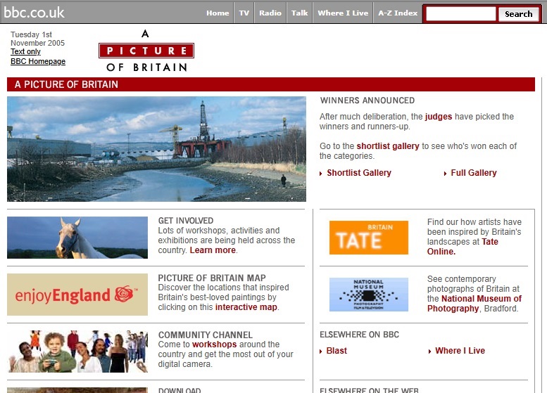 A Digital Picture of Britain Website