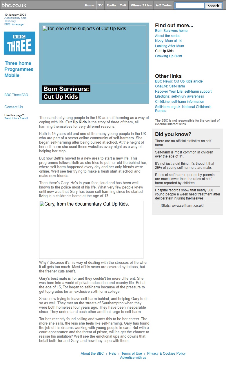 Born Survivors Website