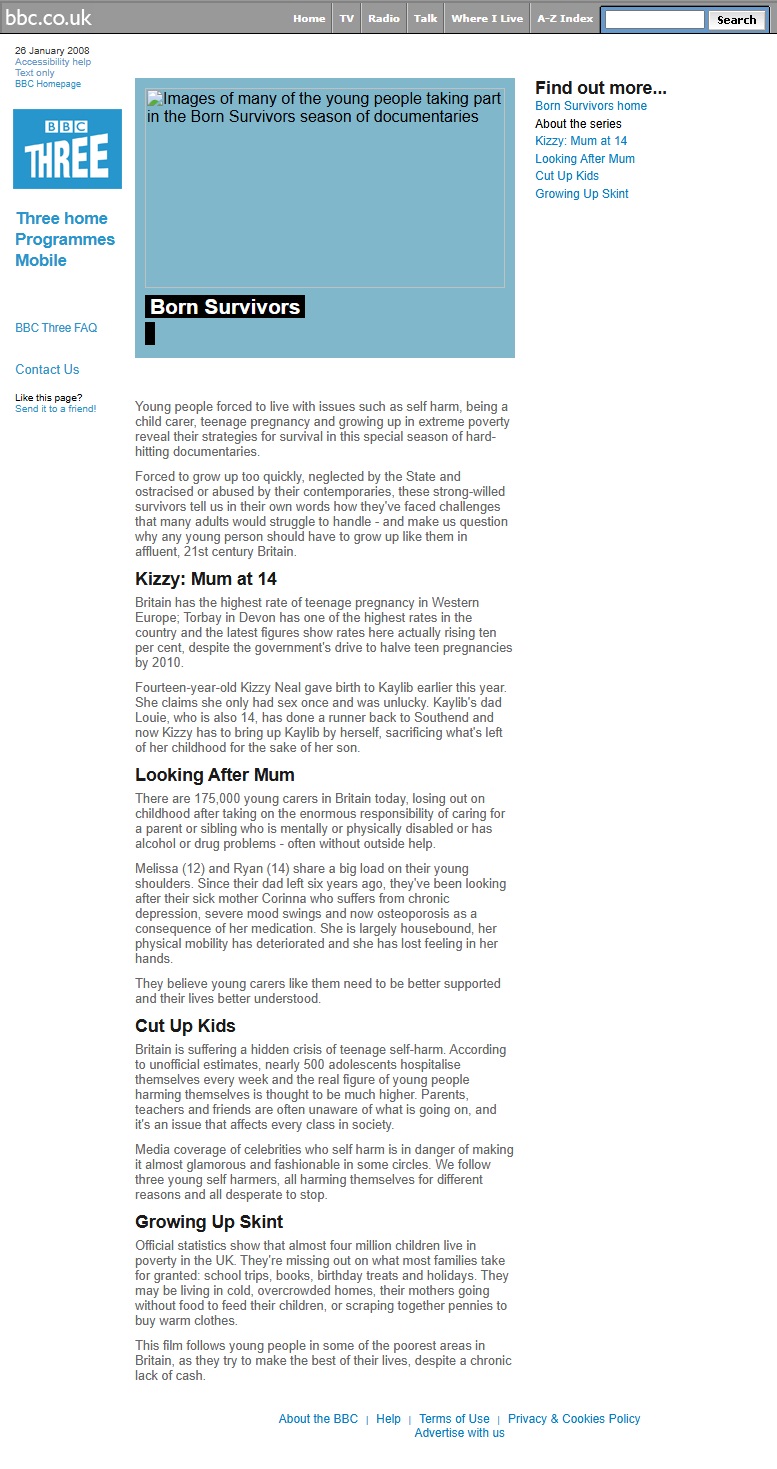 Born Survivors Website