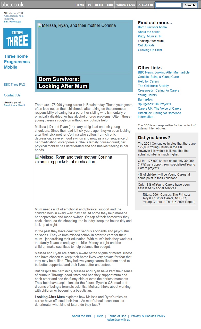 Born Survivors Website