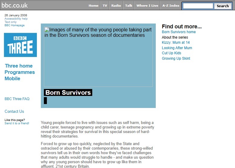 Born Survivors Website