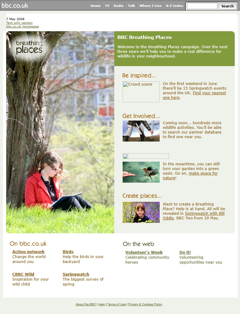 Breathing Places Website