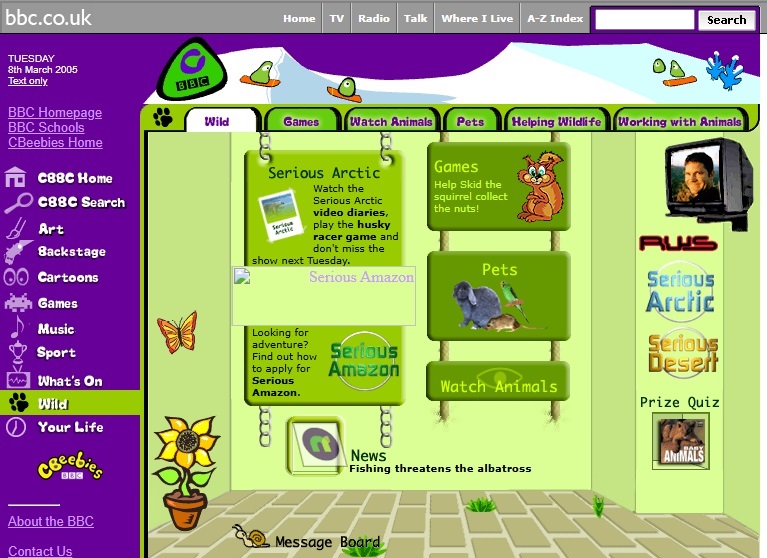 CBBC Wild Website