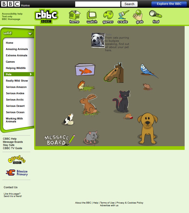 CBBC Wild Website