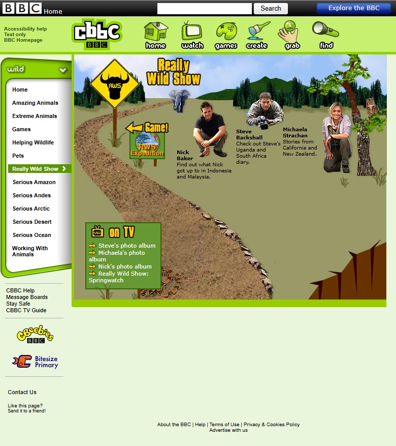 CBBC Wild Website