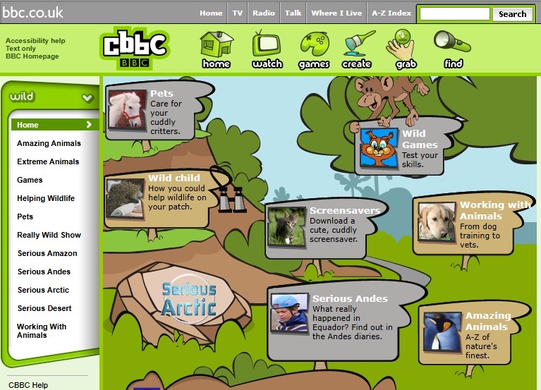 CBBC Wild Website