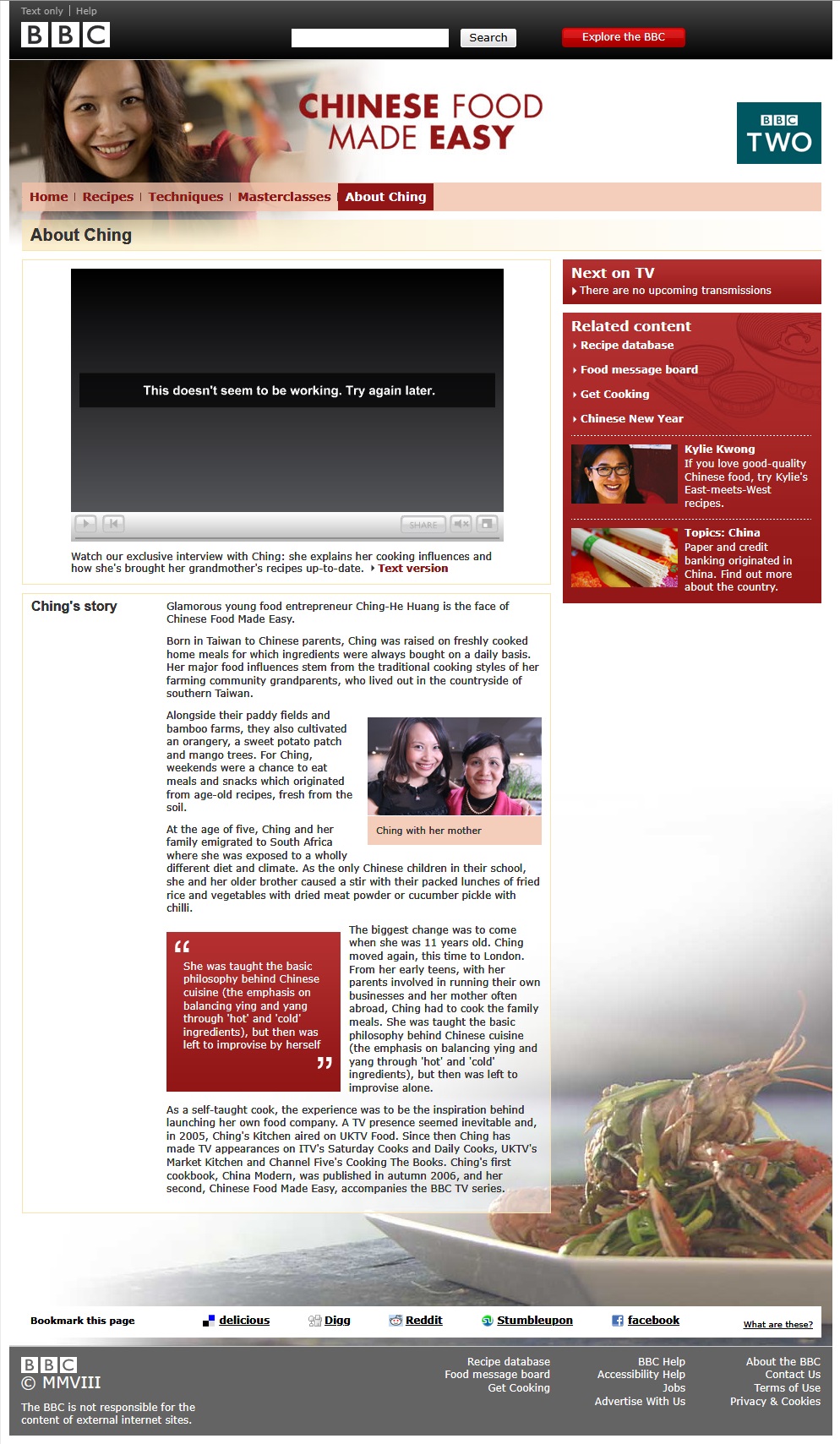 Chinese Food Made Easy Website