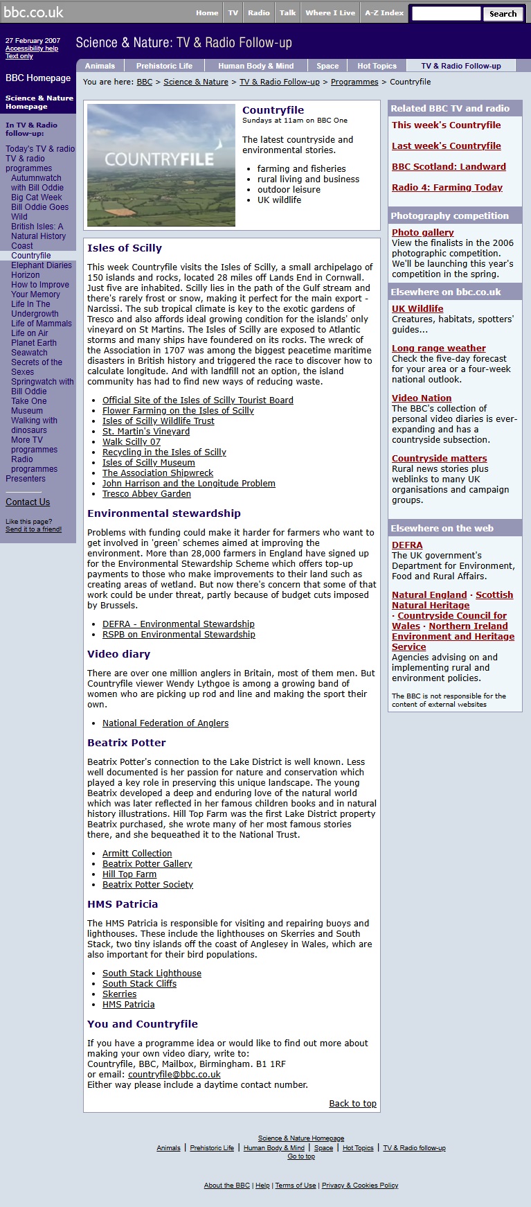 Countryfile Website