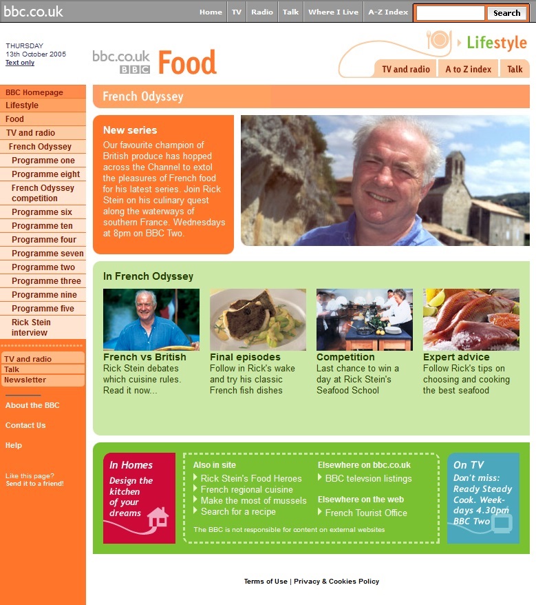 French Odyssey Website