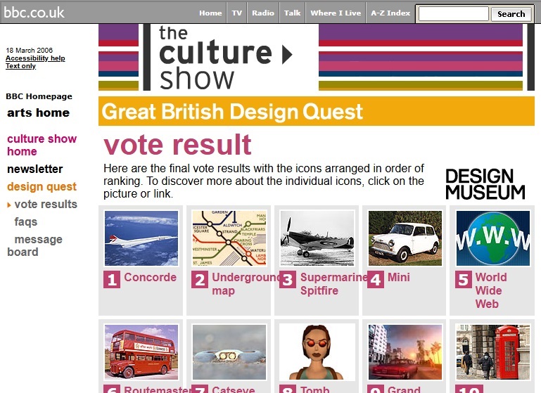 The Great British Design Quest Website