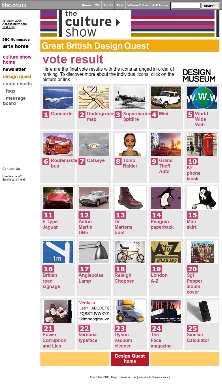 The Great British Design Quest Website