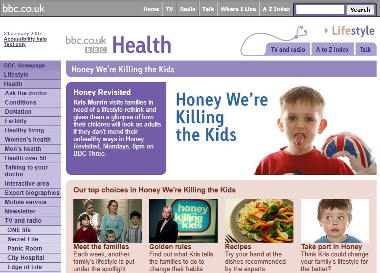Honey We're Killing The Kids Website