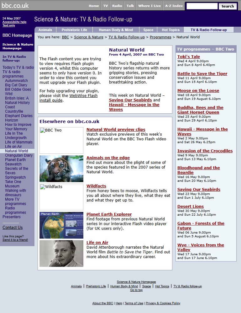 Natural World Website