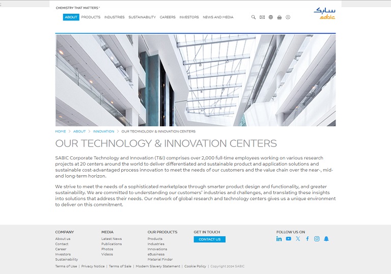 About - Innovation Centres SABIC website