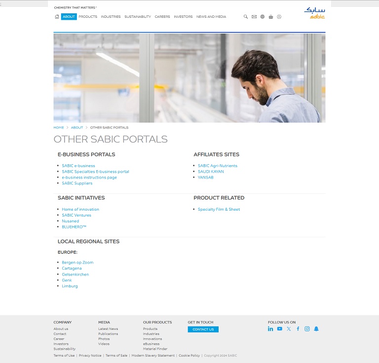 About - Other SABIC website