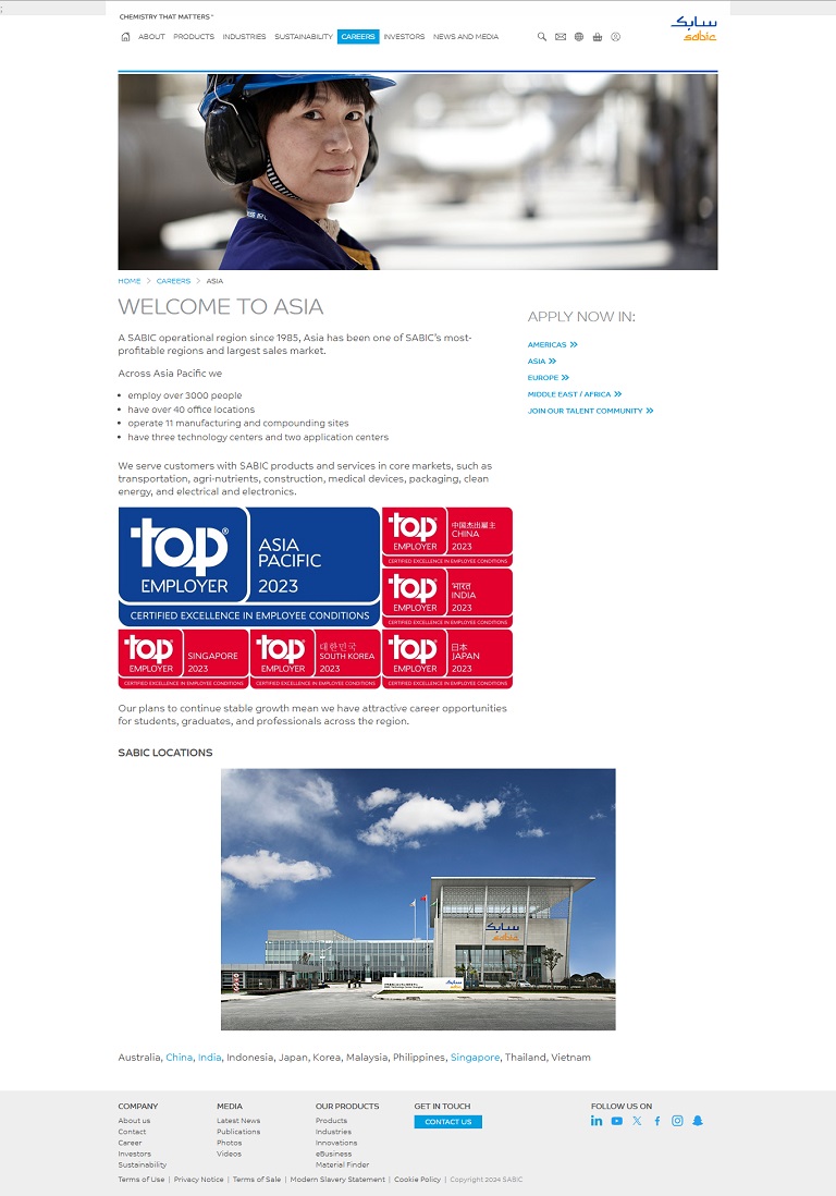 Careers - Asia SABIC website
