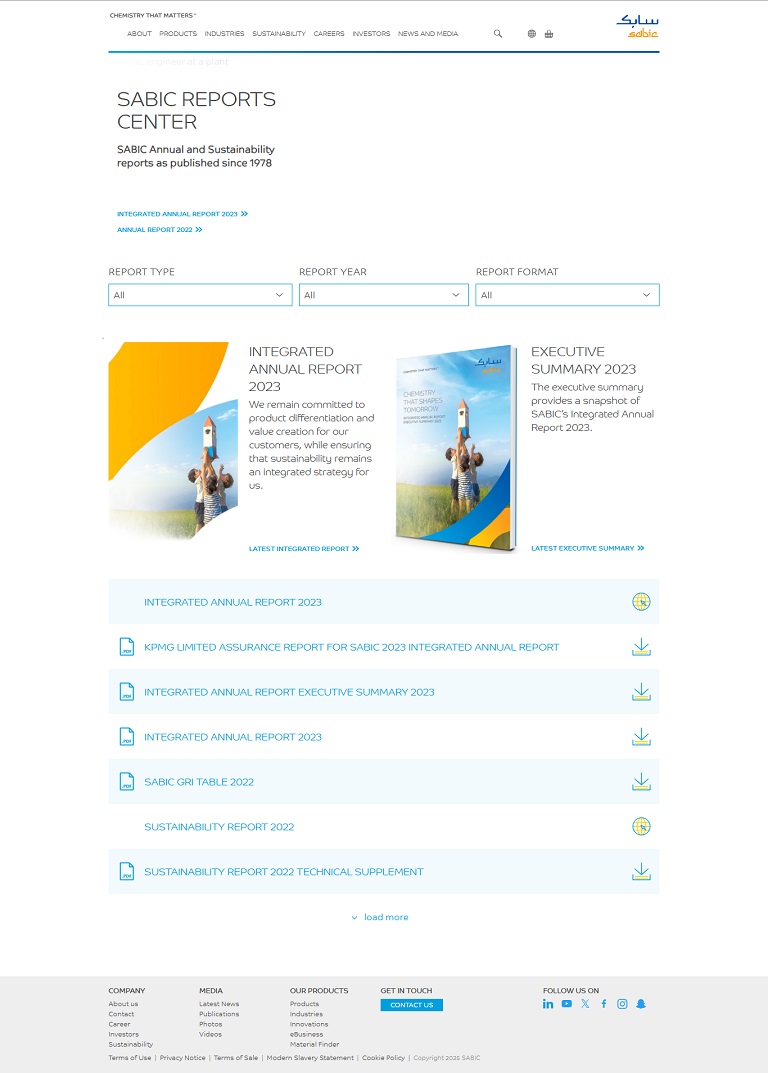 News - Reports SABIC website