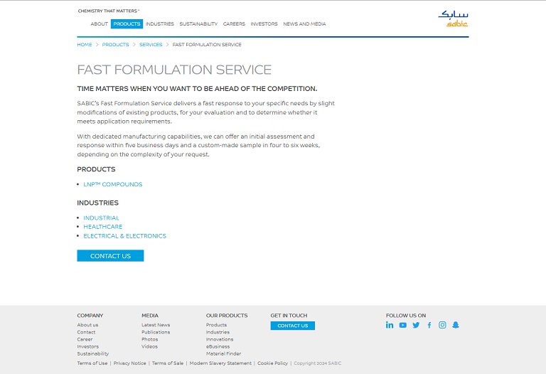 Products - Fast SABIC website