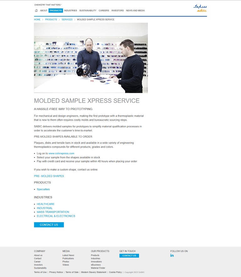 Products - Molded SABIC website