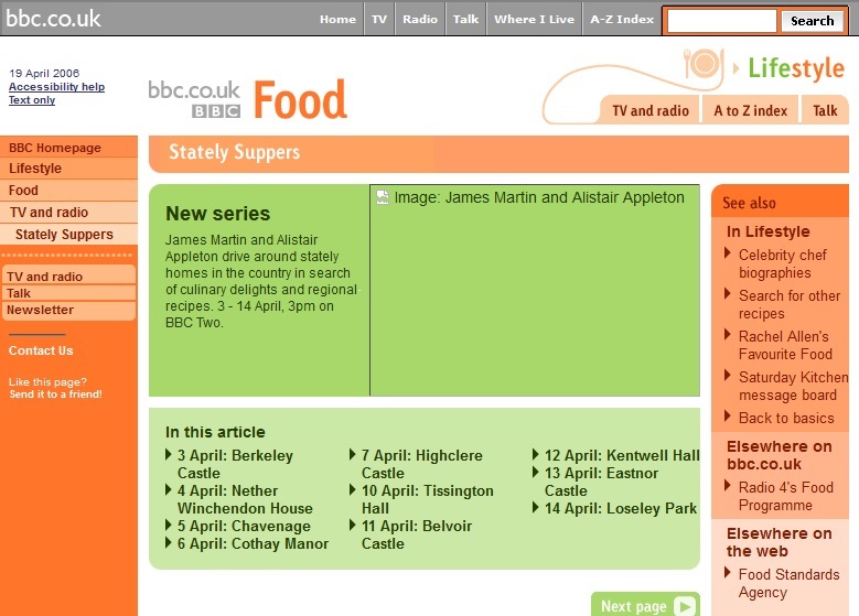 Stately Suppers Website