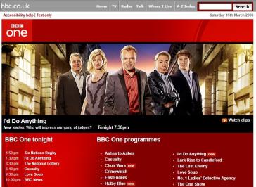 BBC One Website