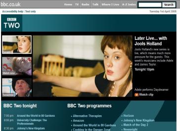 BBC Two Website