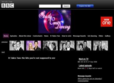 Strictly Come Dancing Website