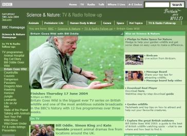 Britain Goes Wild 2004 Website