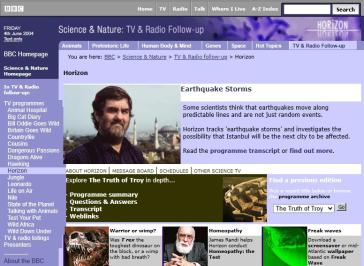 Horizon 2004 Website