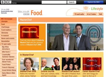 Masterchef 2008 Website