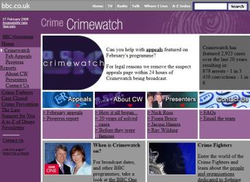 Crimewatch 2006 Website