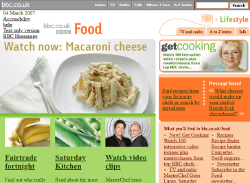 BBC Food Website