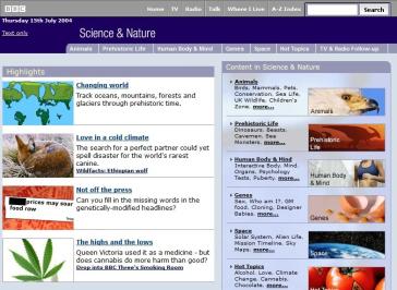 Science & Nature Website