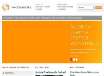 Thomson Reuters Website
