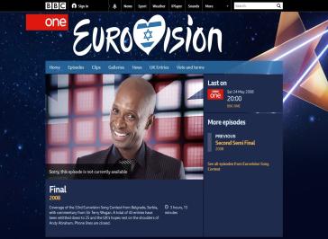 Eurovision 2008 Website