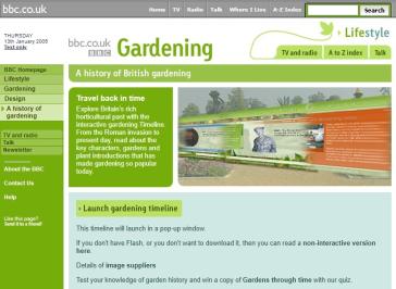 Gardening Timeline Website