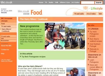 Hairy Bikers' Cookbook Website