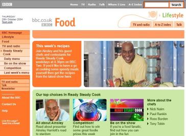 Ready Steady Cook Website