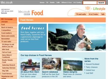 Rick Stein's Food Heroes Website