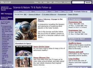 Space Odyssey Website