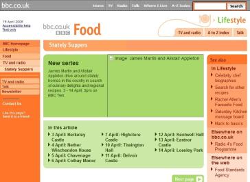 Stately Suppers Website